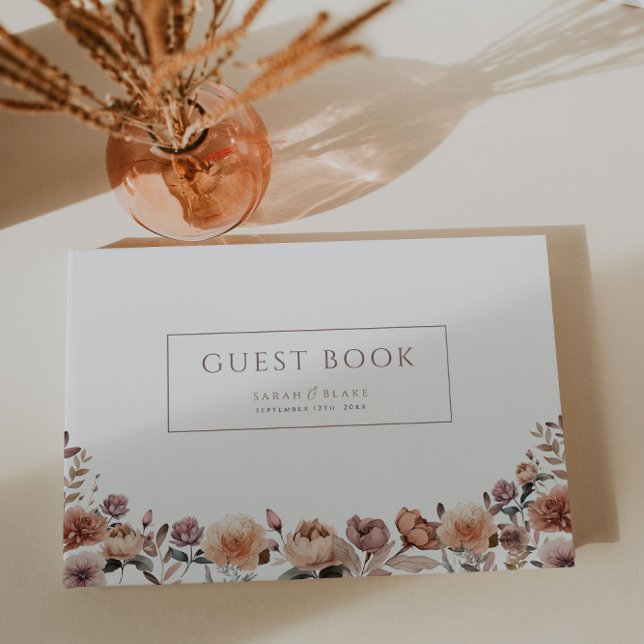 Purple Rose Wedding Guest Book (Creator Uploaded)