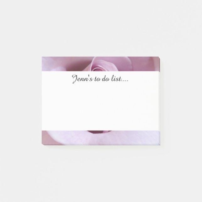 Purple Rose Wedding Photo Post-it Notes (Front)