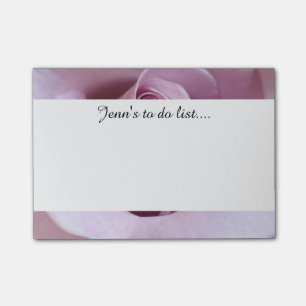 Purple Rose Wedding Photo Post-it Notes