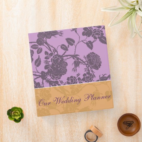 Purple Rose Wedding Planner Binder