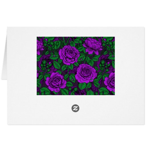 Purple roses (Back Horizontal)
