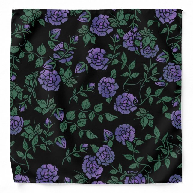 Purple Roses Bandana (Front)