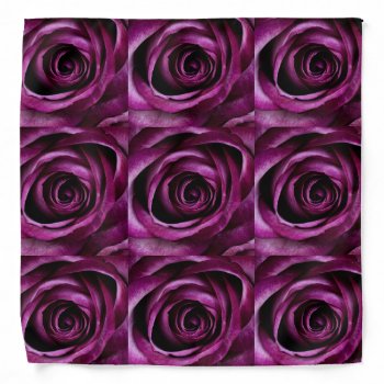 Purple Roses Bandanna by Magical_Maddness at Zazzle