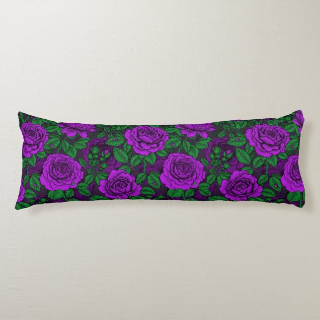 Purple roses body pillow (Front)