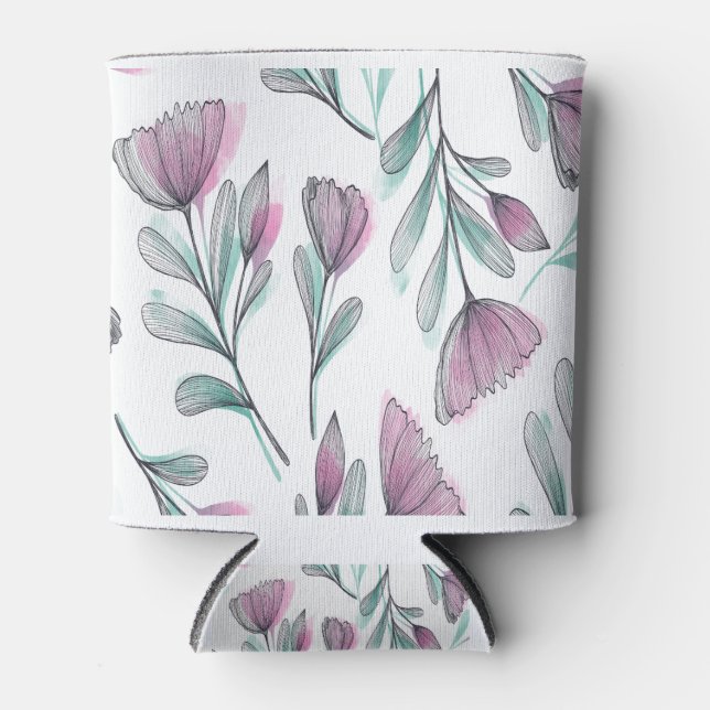 Purple roses can cooler (Front)