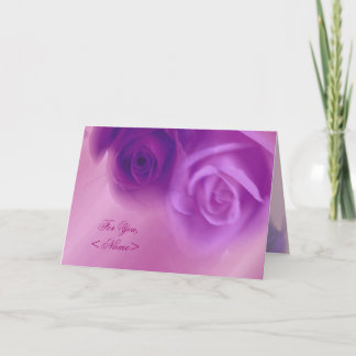 Purple Roses Card