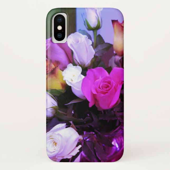 Purple Roses Case-Mate Apple iPhone X Case (Back)