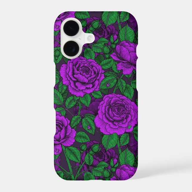 Purple roses Case-Mate iPhone case (Back)
