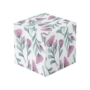 Purple roses cube