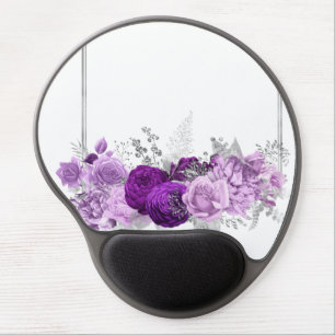 Purple Roses Gel Mouse Pad