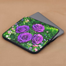 Purple Roses Laptop Sleeve