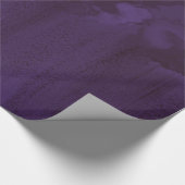 Purple Roses Marble Cloud Wrapping Paper (Corner)