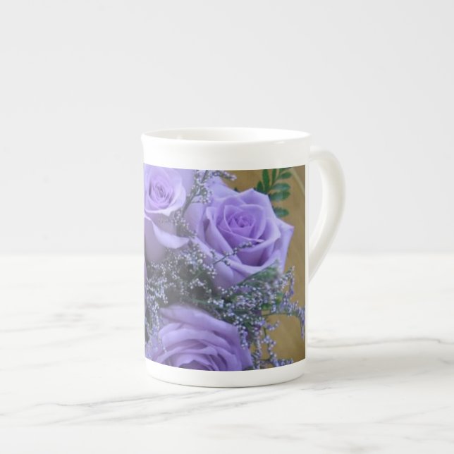 Purple Roses Mug (Front Right)