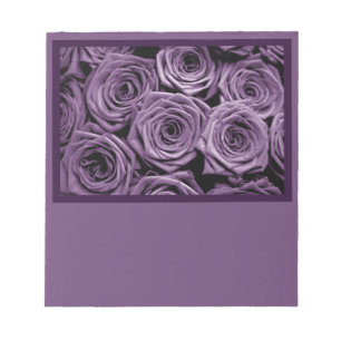 Purple Roses Notepad
