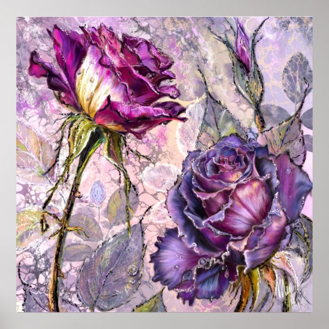 Purple Roses Poster (Front)