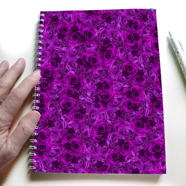 Purple roses spiral notebook journal  (Creator Uploaded)