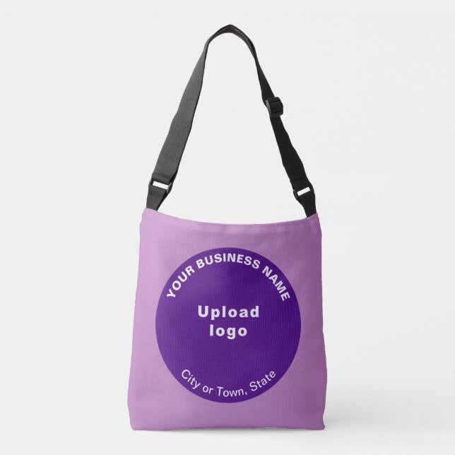 Purple Round Shape Business Brand on Crossbody Bag (Front)