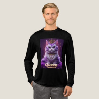 Purple Royal Kitty – Queen Hear My Kitty Purr Tri-Blend Shirt