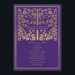 Purple Royal Medieval Sword Wedding Program<br><div class="desc">Elegant and modern wedding design inspired by the medieval fantasy genre. Design is not real foil. You can customize this further by clicking on the "PERSONALIZE" button. Matching Items in our shop for a complete party theme.</div>