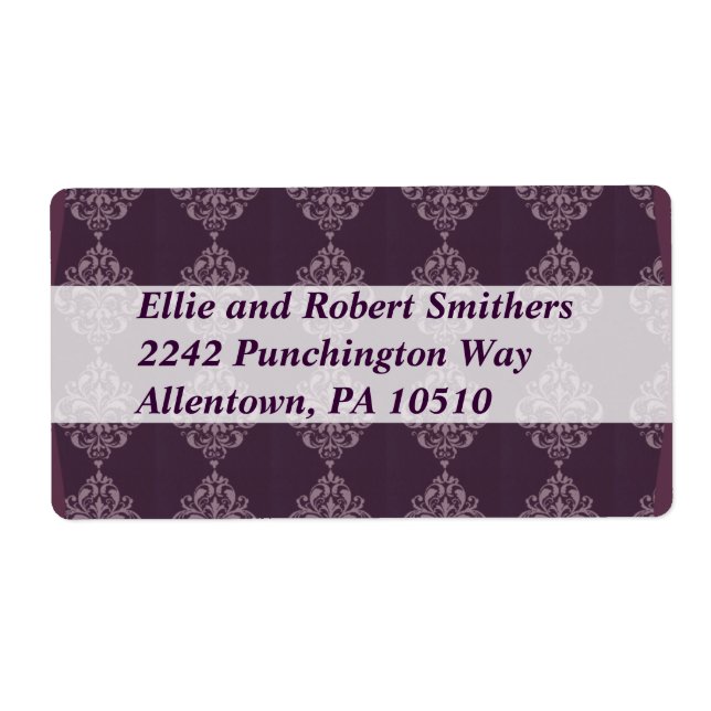 Purple Royale Label (Front)