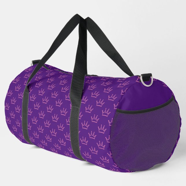 Purple Royalty Large Duffle Bag (Right Corner)
