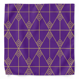 Purple Royalty Print Adult Bandana