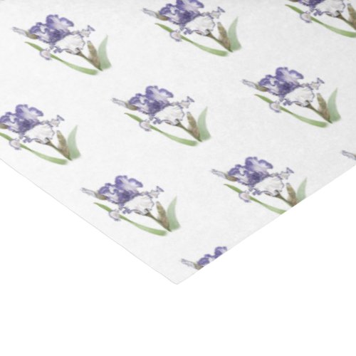 Purple Ruffled Iris Tissue Paper