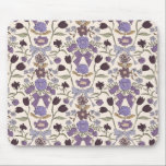 Purple Rustic Bows and Blossoms Mouse Pad<br><div class="desc">Boho and rustic mousepad featuring hand drawn illustration of bows and flowers in purple.</div>