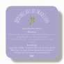Purple | Sage Smudge Spray Bottle Labels