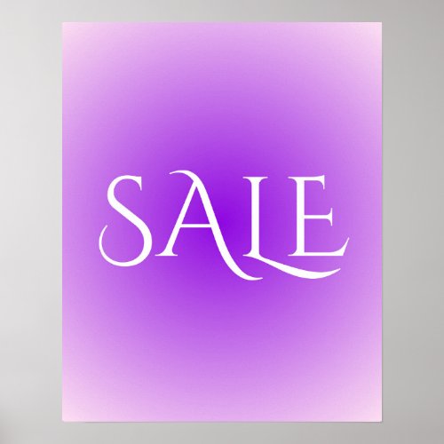 Purple Sale Sign Aesthetic Pretty Sale Poster