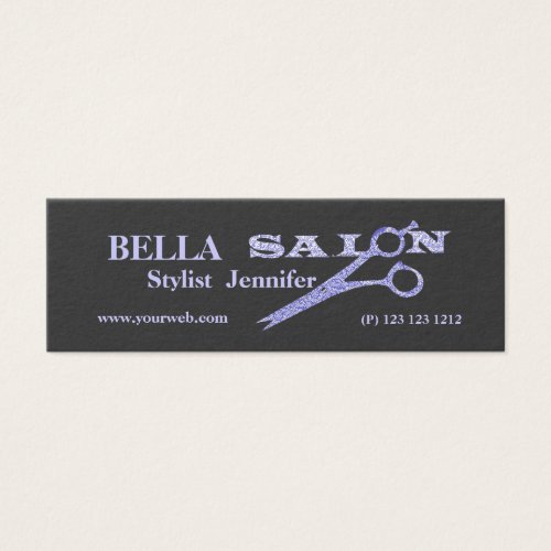 Salon Appointment Design with Hair  Scissors Business Card Templates