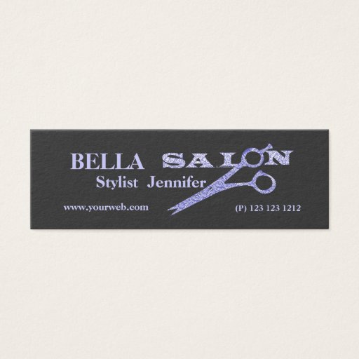 Customizable Salon Appointment Design with Hair  Scissors Business Card Templates