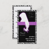 Purple Salon businesscards and appointment (Front/Back)