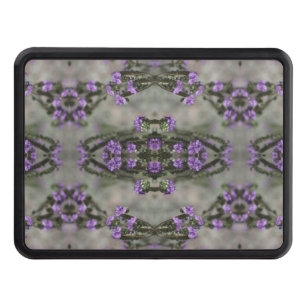 Purple Salt Heliotrope Wildflower Pattern Hitch Cover