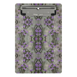Purple Salt Heliotrope Wildflower Pattern Mini Cli Clipboard