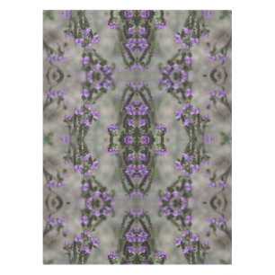 Purple Salt Heliotrope Wildflower Pattern Tableclo Tablecloth