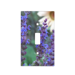 Purple Salvia Sage Light Switch Cover