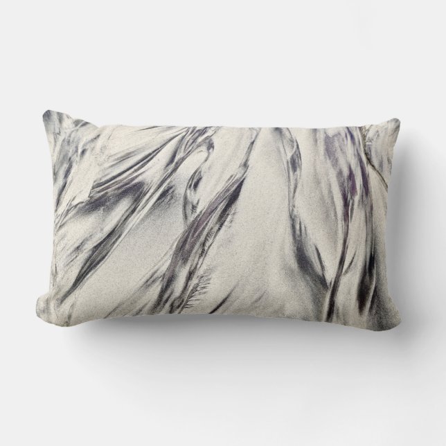 Purple Sand Of Big Sur, 2018 (photo) | SVP Images Lumbar Pillow (Front)