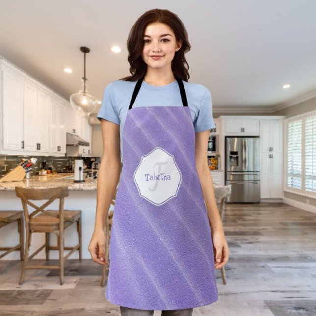 Purple Sand Ripples Personalized Apron (Purple Sand Ripples Personalized Apron)