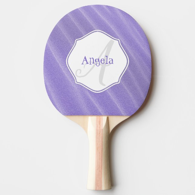 Purple Sand Ripples Personalized Ping Pong Paddle (Front)
