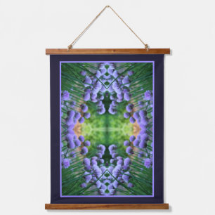 Purple Scallion Abstract Allium Flowers Orton Art Hanging Tapestry