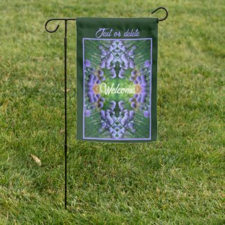Purple Scallion Abstract Flowers Personalized