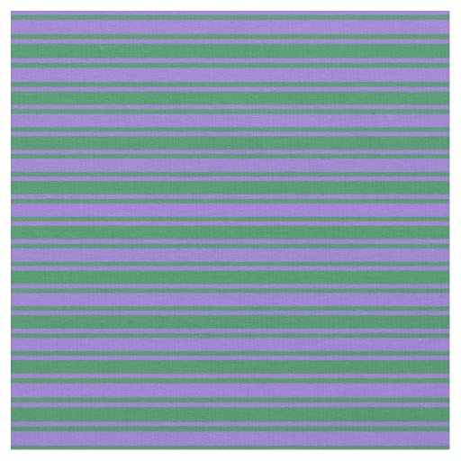 Purple & Sea Green Stripes Pattern Fabric
