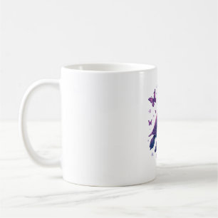 Purple - Sea Turtle Butterfly T-Shirt Coffee Mug