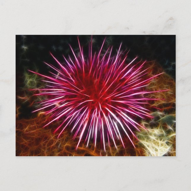 Purple Sea Urchin Postcard (Front)