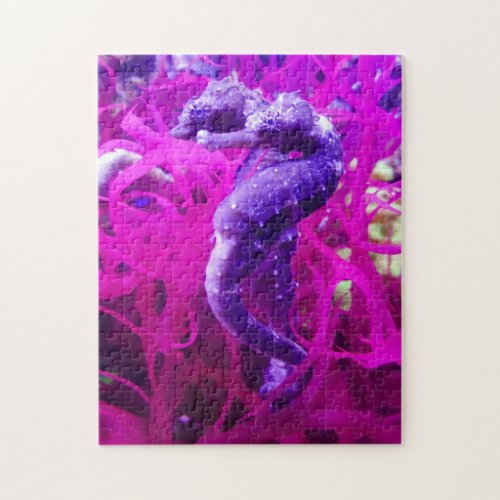 Purple Seahorse Jigsaw Puzzle