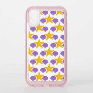 Purple Seashells Yellow Starfish Marine Life Speck iPhone XR Case
