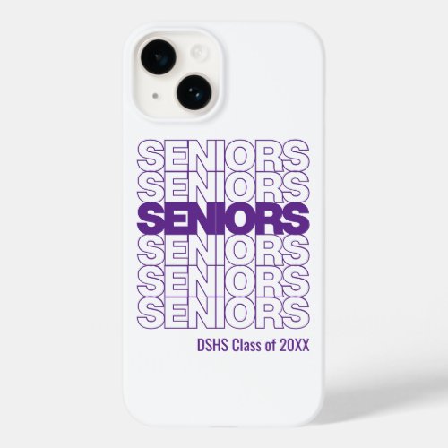 Purple Seniors Seniors Seniors Case_Mate iPhone 14 Case