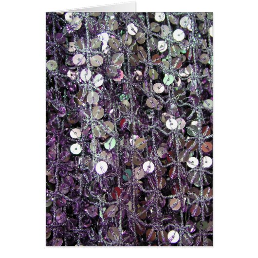 Purple Sequins & Beads Cards (Front)