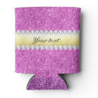 Purple Sequins Gold Foil and Diamonds